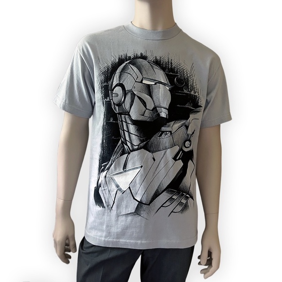 Marvel Comics Iron Man 2 Graphic Tee t-shirt Top Shirt Short Sleeve 100% Cotton - Picture 9 of 11